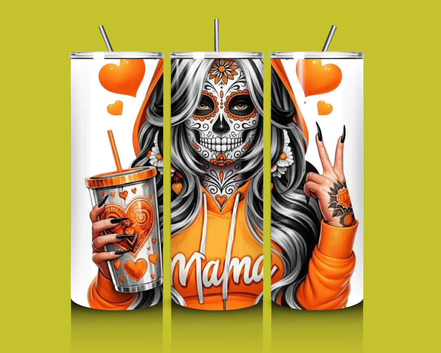 Day of the dead mama- 20oz Custom Tumbler image 0