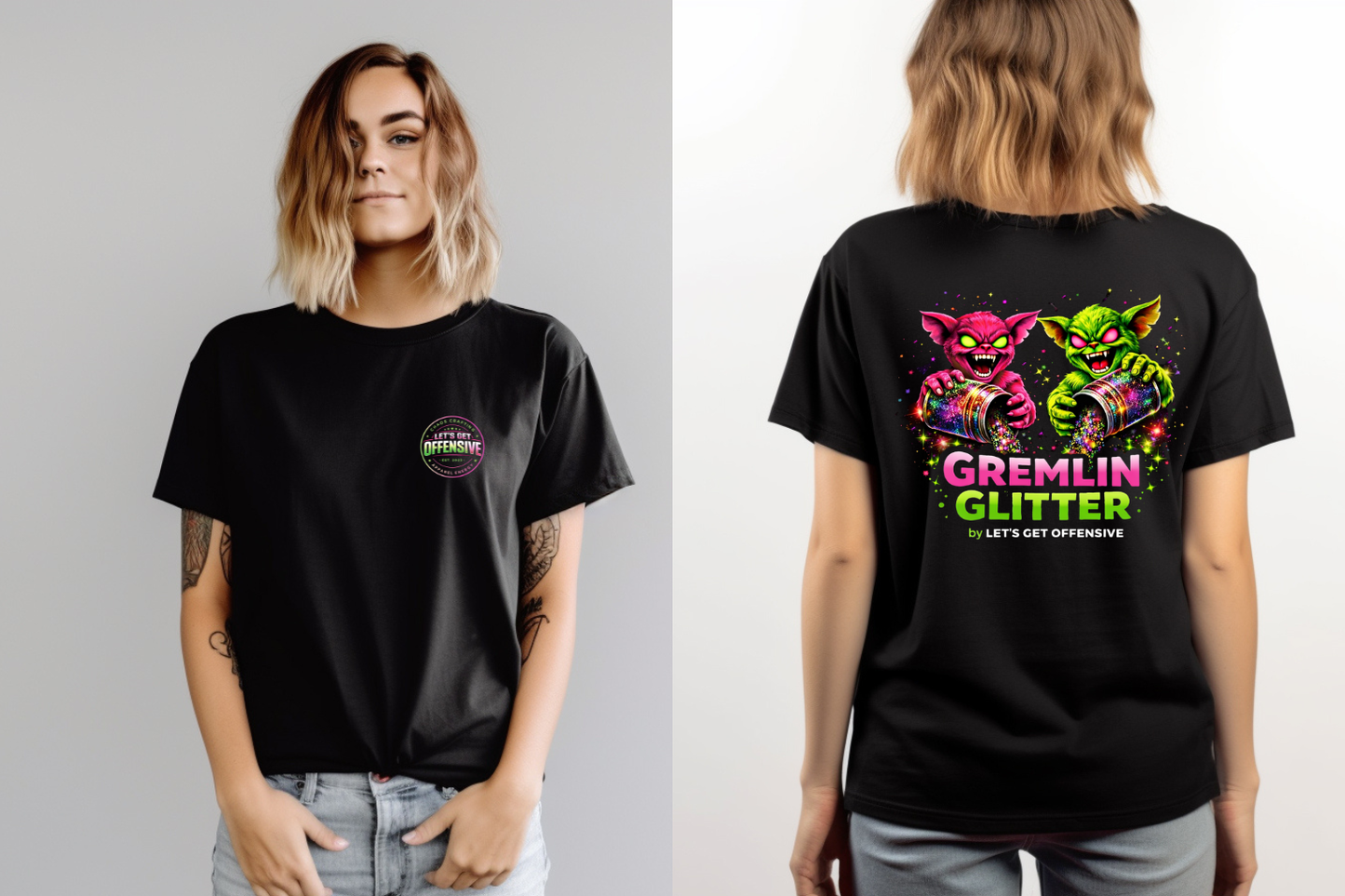Gremlin Glitter Signature Tee πβ¨ image 0