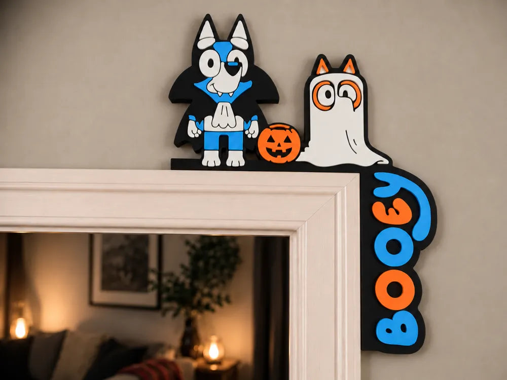 BLUEY & BINGO GHOST DOOR DECOR