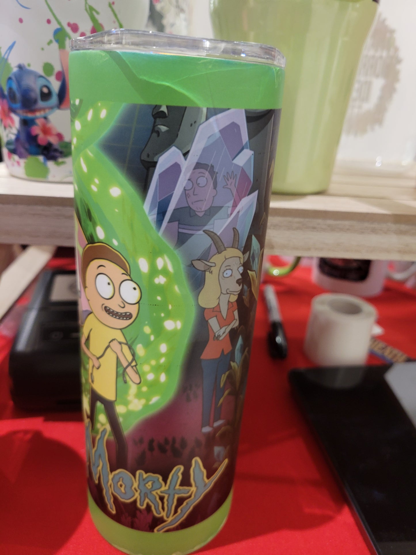 20 oz Glow-in-the-Dark Rick & Morty Tumbler image 2