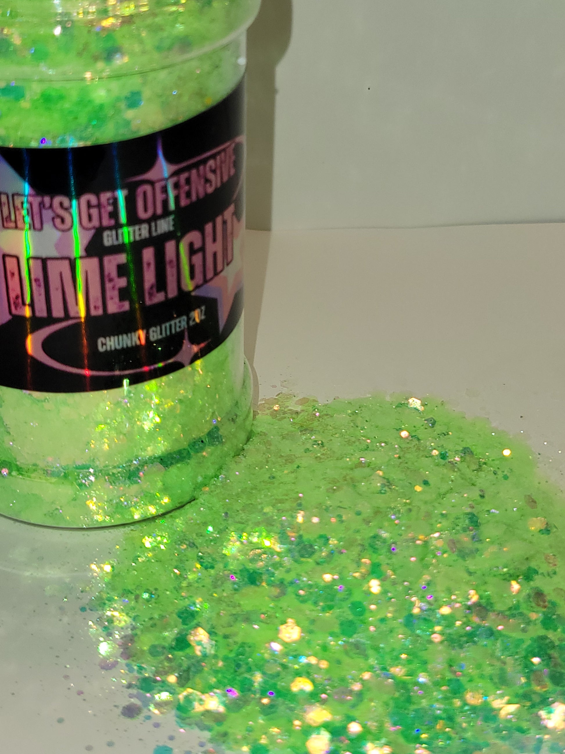 Lime Light Chunky Glitter  image 1