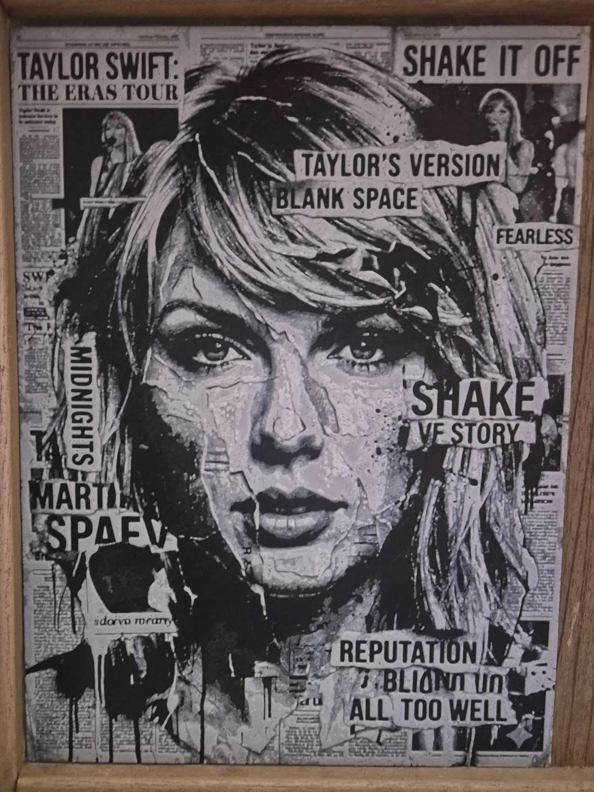 Taylor Swift newspaper hueforge