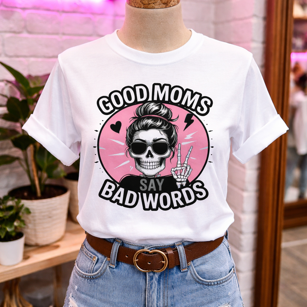Good Moms Say Bad Words Graphic Tee image 0