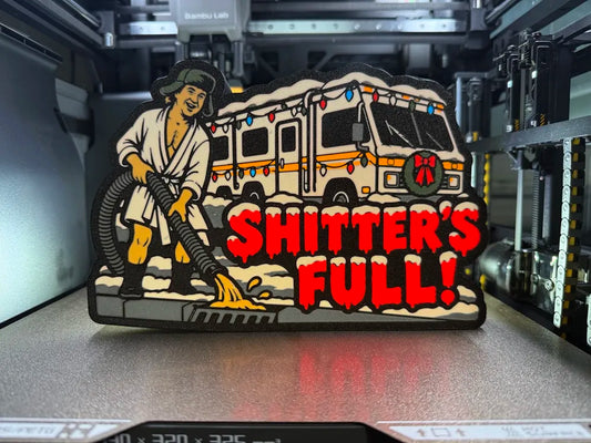 SHITTER'S FULL! CHRISTMAS LED SIGN