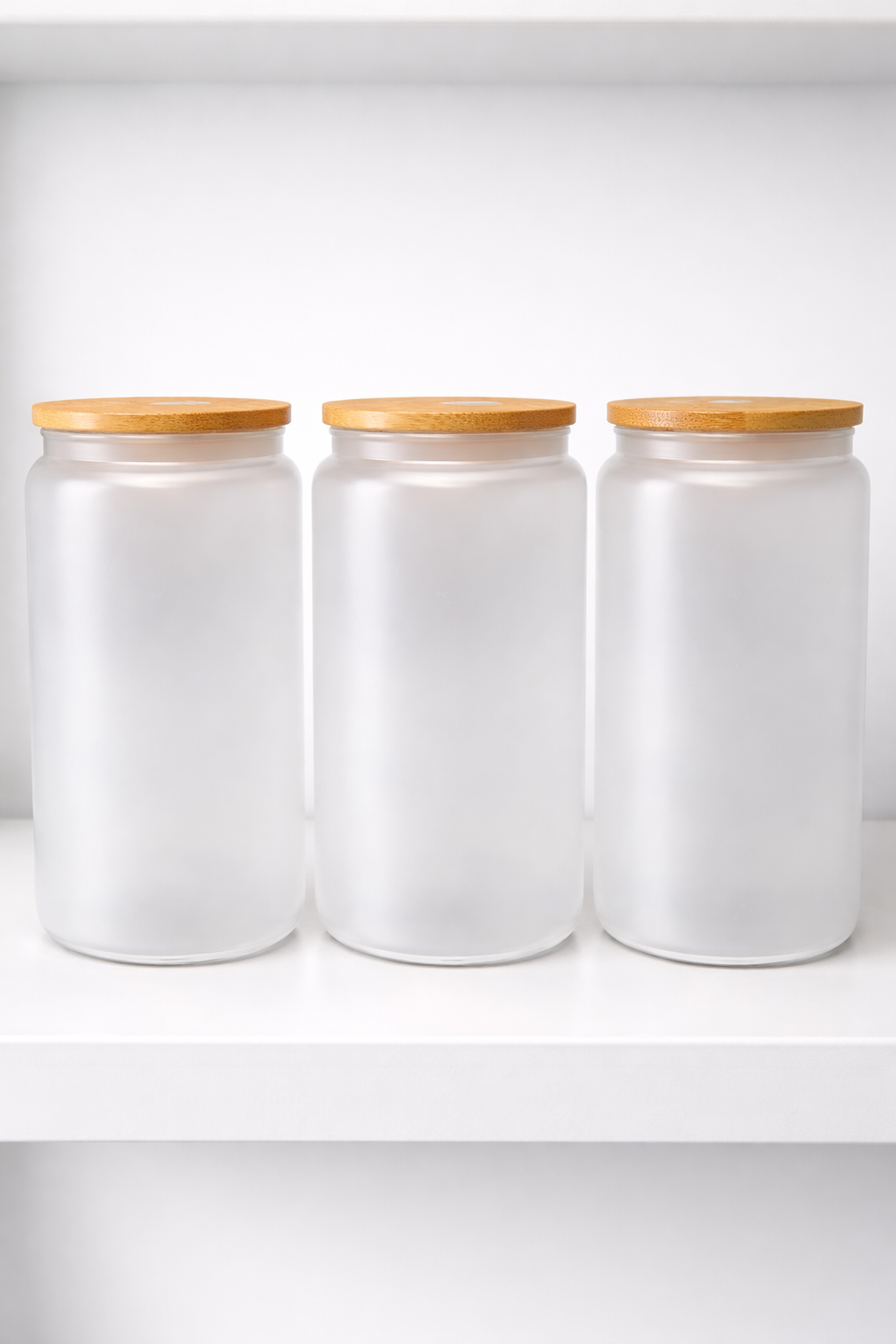 16 oz Frosted Glass Sublimation Tumbler image 1