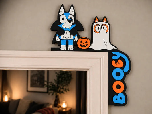 BLUEY & BINGO GHOST DOOR DECOR