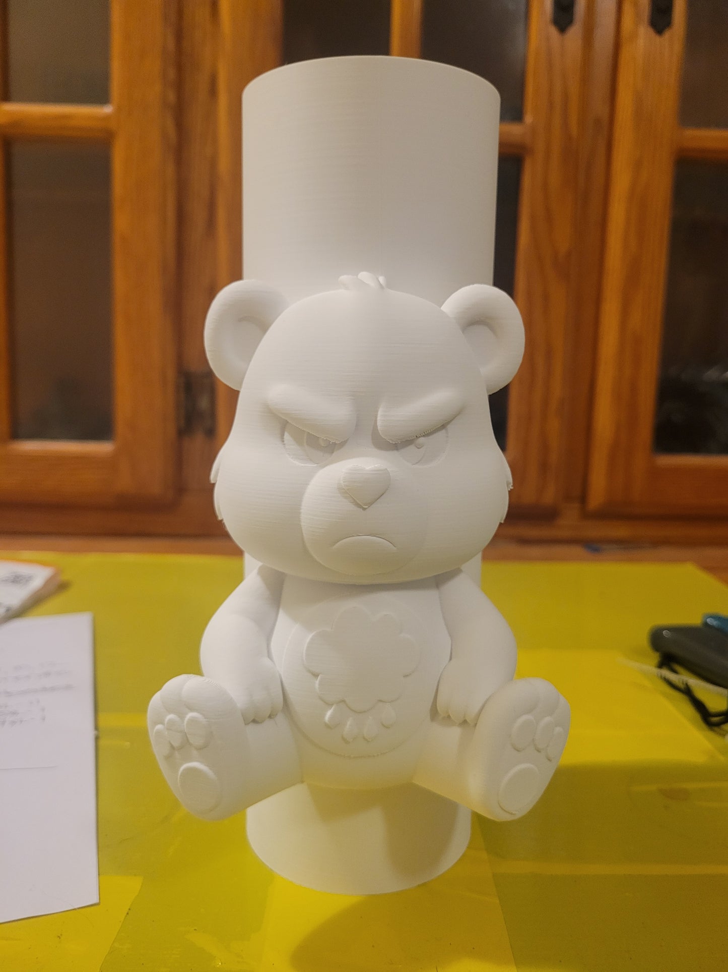 Grumpy Bear-Inspired 3D Tumbler Sleeve – Fits 20 oz Skinny Tumblers