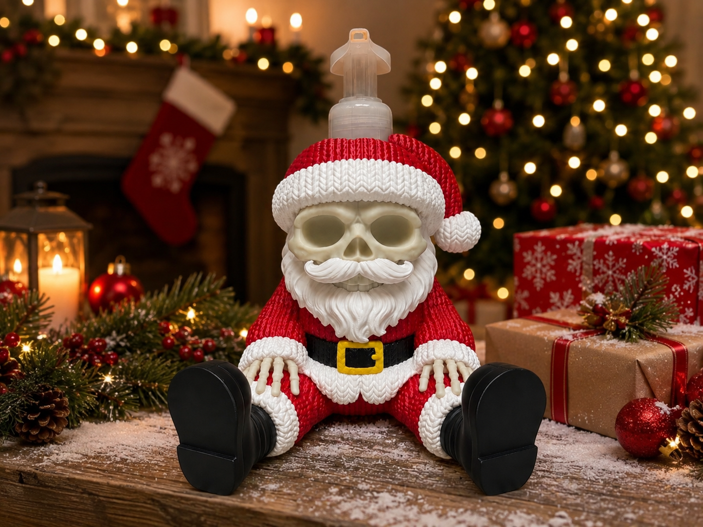 BAD TO THE BONE SANTA SOAP HOLDER